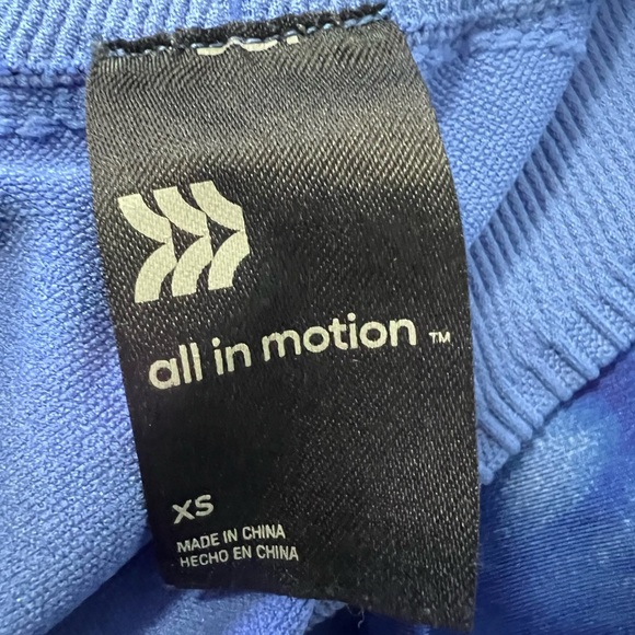 All In Motion womens bright blue 6" inseam move free biking‎ athletic shorts XS - Picture 5 of 5